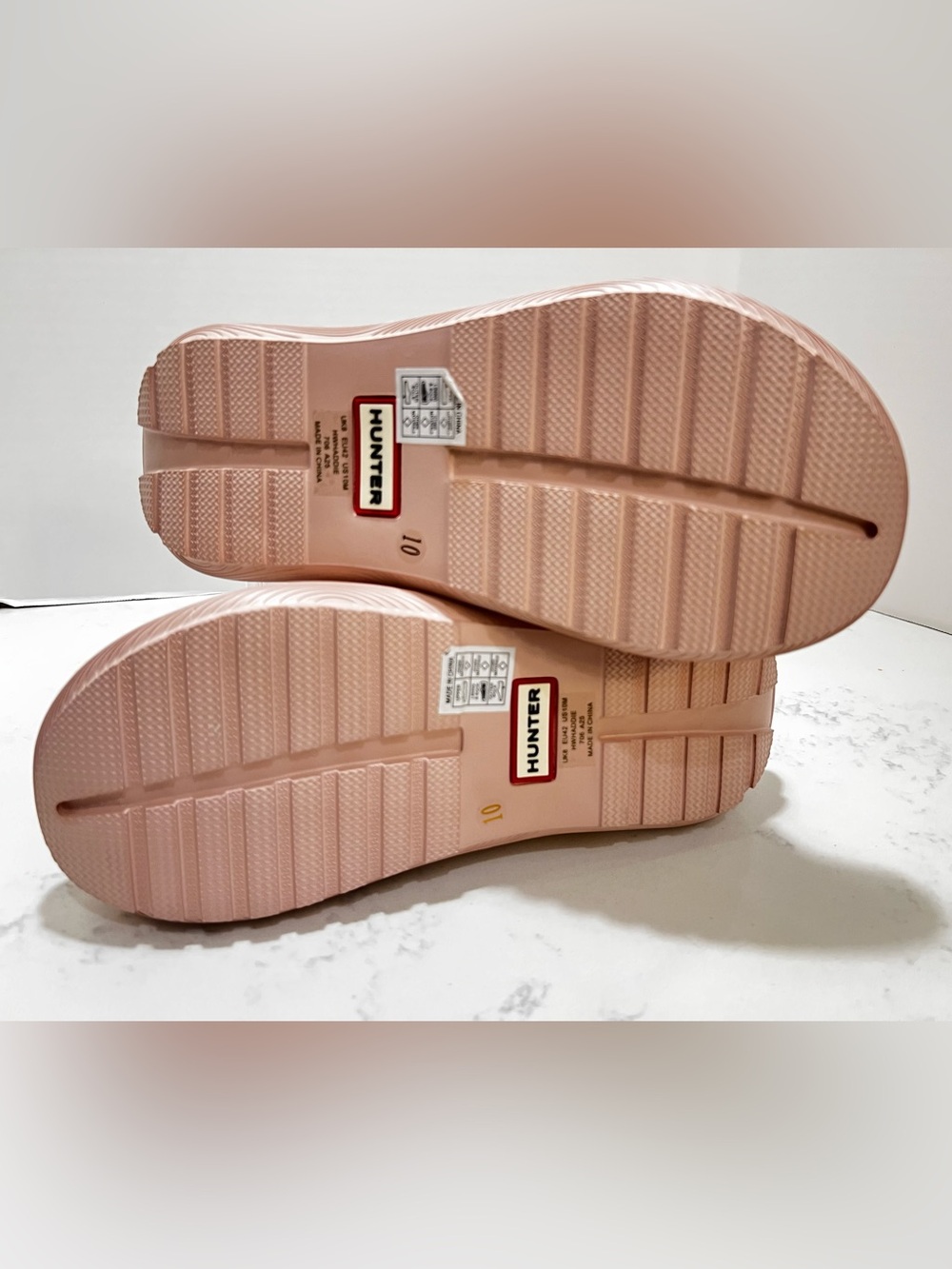 Hunter Blush Pink Platform Slide Clog - Picture 12 of 12